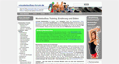 Desktop Screenshot of muskelaufbau-forum.de